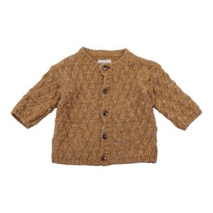 BOBO CHOSES Cardigan braun Rundhals elastisch